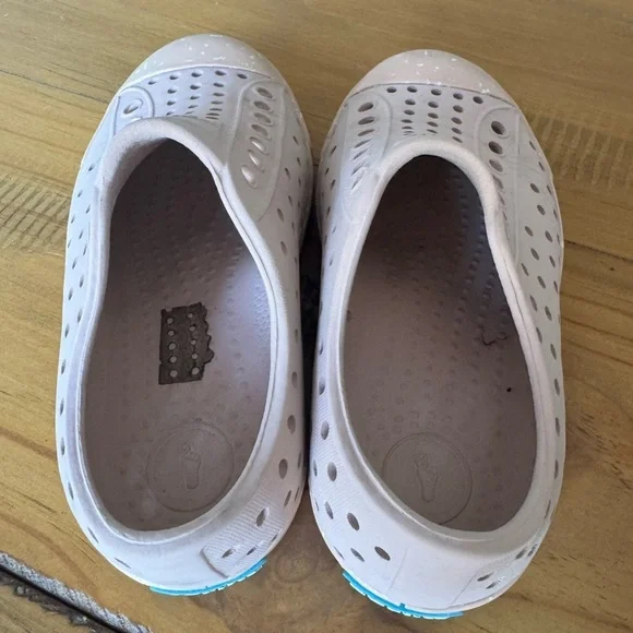 Native Light Pink Perforated Slip-Ons - Picture 2 of 5